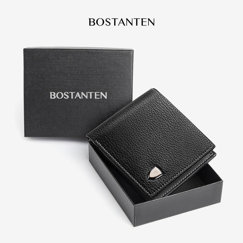BOSTANTEN Carteira Masculina Slim Com Caixa de Pre