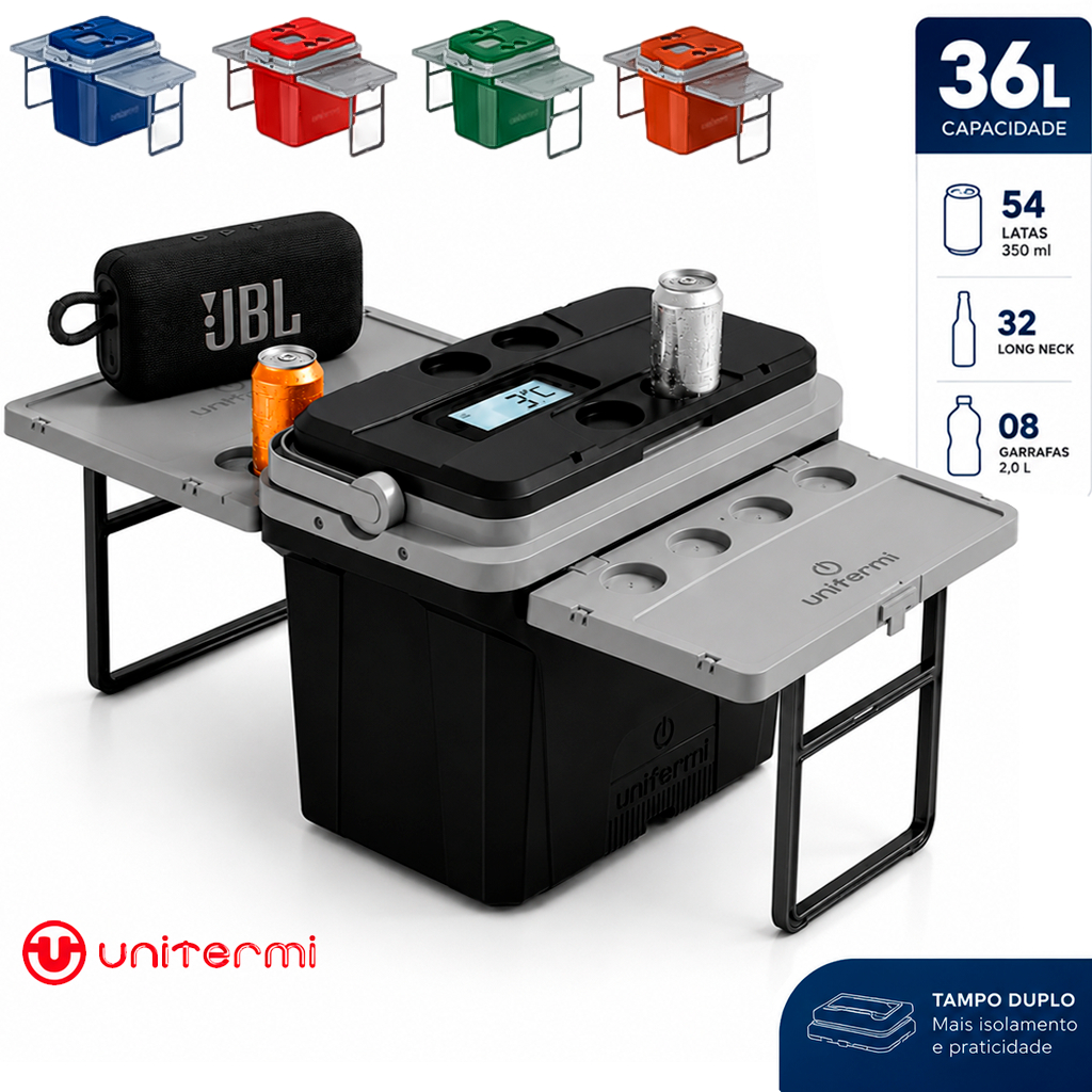 Super Caixa Termica Cooler Multifuncional 36 L Jur
