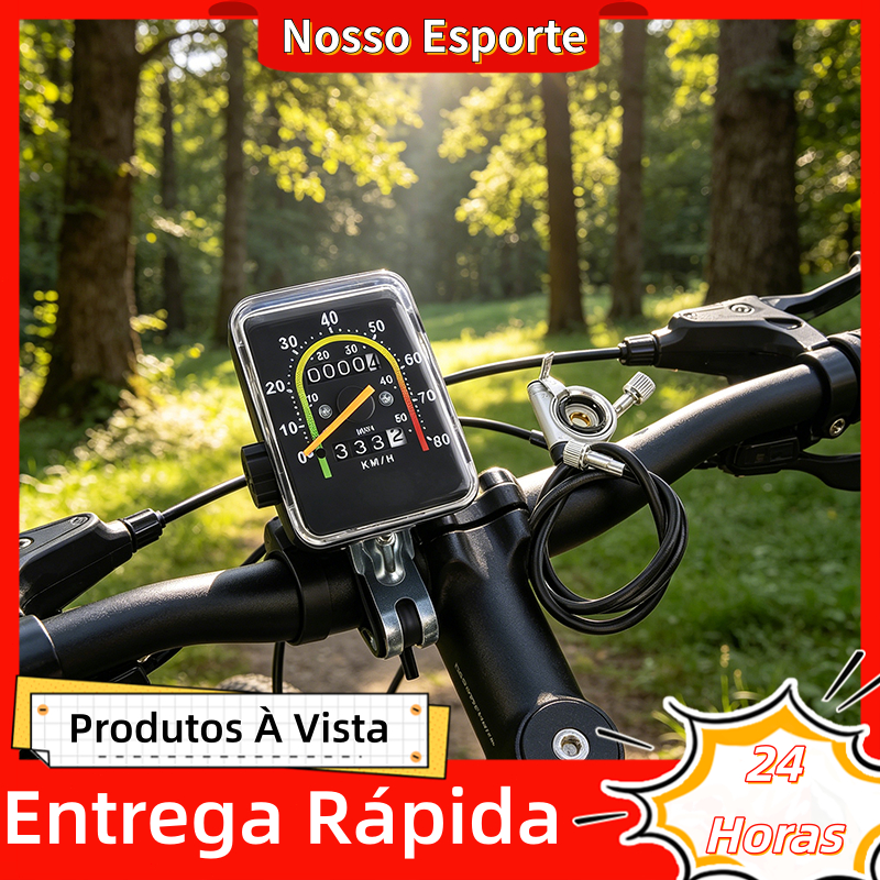 Velocímetro Analógico Retrô Bike Quadrado Odôm