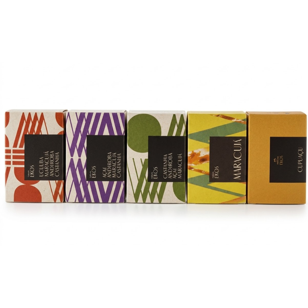 Kit 2 Caixas Sabonetes Natura Ekos cremosos e esfo