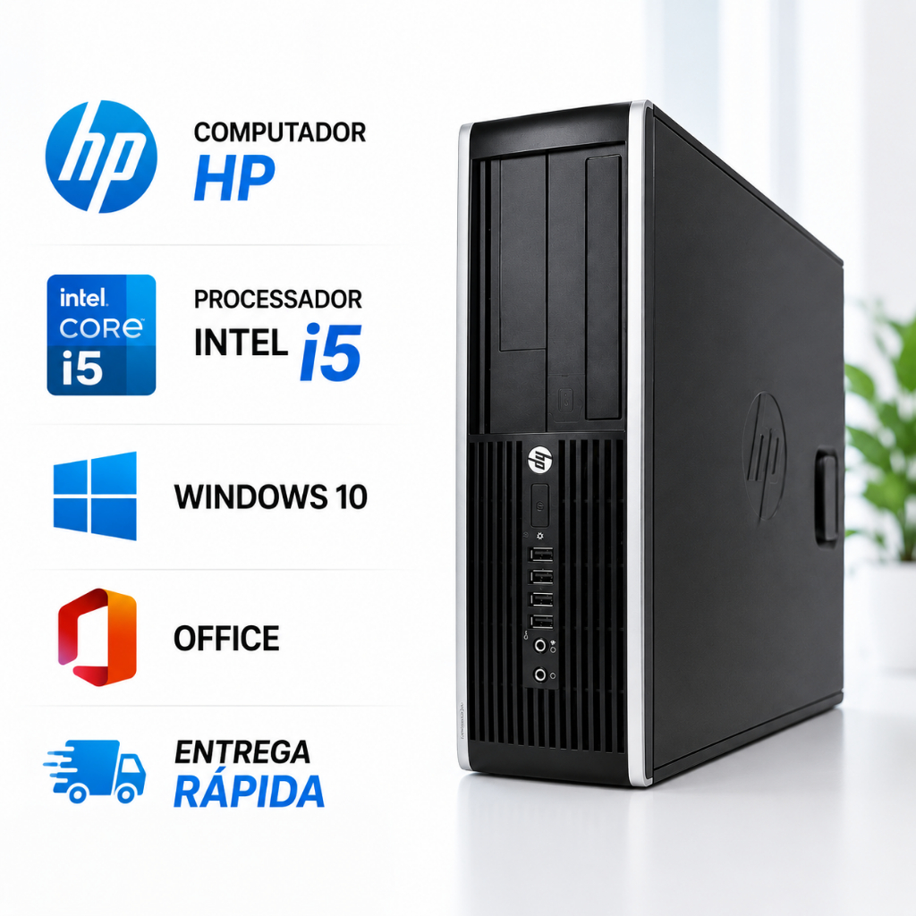 Computador HP Intel Core i5 4GB 8GB SSD 120GB Wind