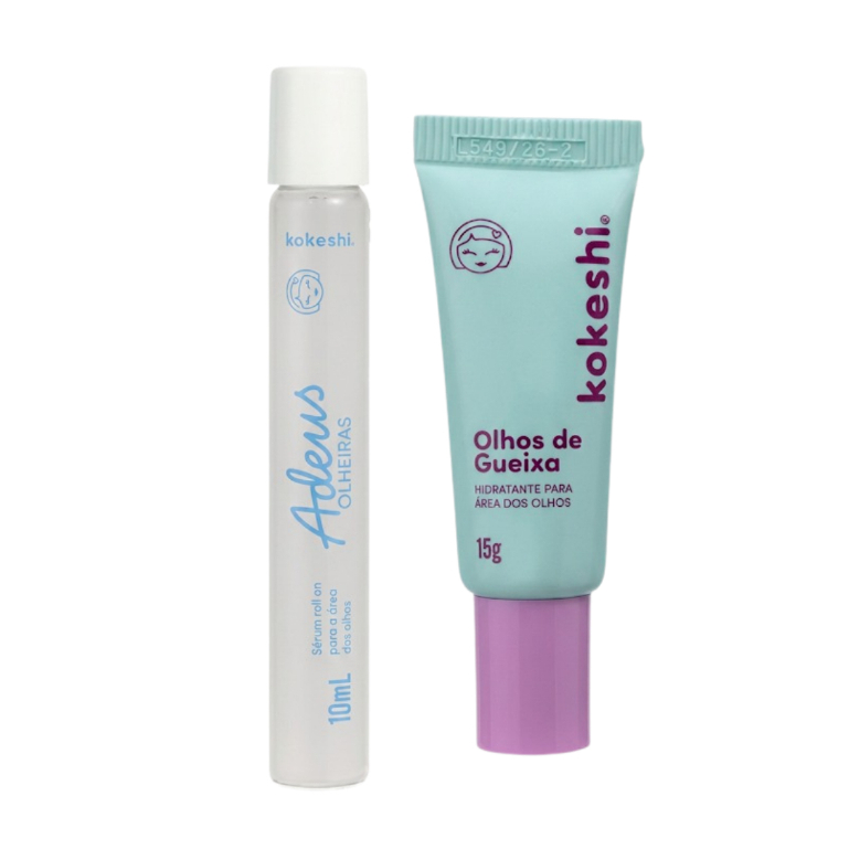 Kit Anti Olheiras Kokeshi Roll-On e Hidratante Olh