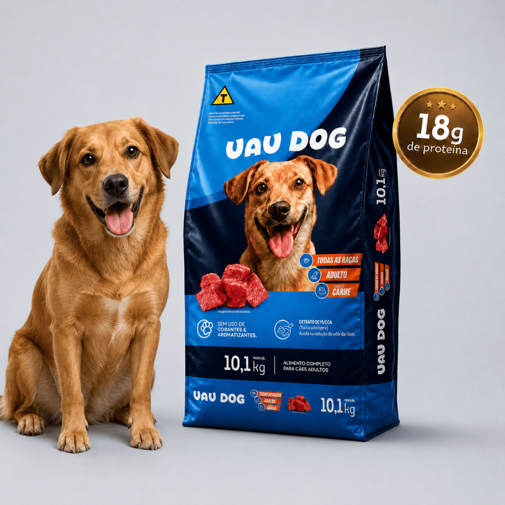 Ração Cachorro Adulto 10,1kg Sabor Carne 18g Pro