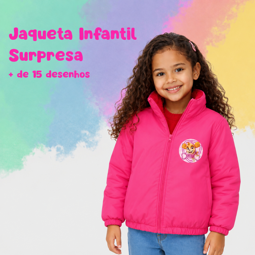 Jaqueta Infantil Meninas Inverno Forrado Escolha o