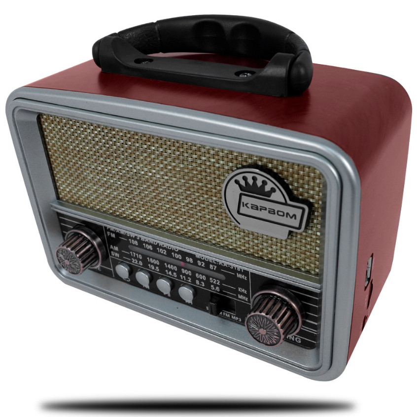 rádio retro com bluetooth vintage AM/FM/MP3/USB K
