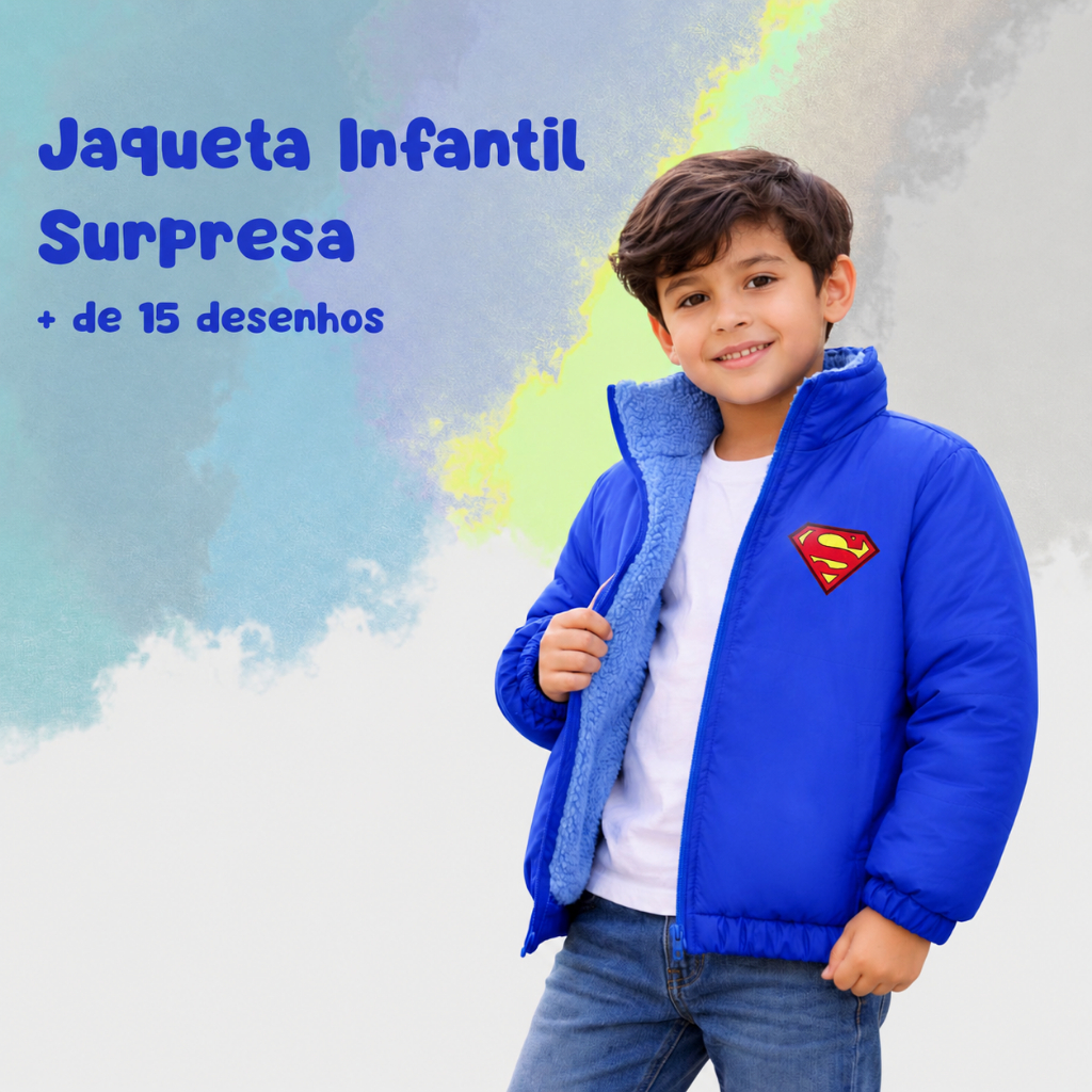 Jaqueta Infantil Meninos Inverno Forrado Escolha o