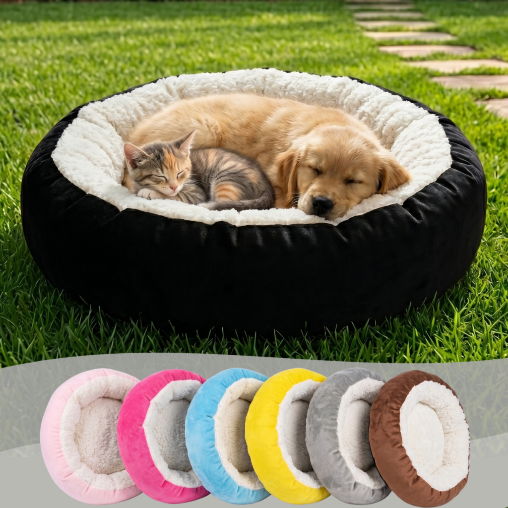 Cama Pet Sherpa Redonda Antiestresse Caminha Super