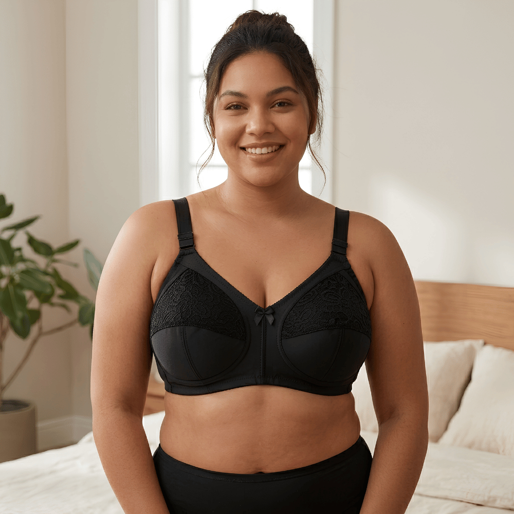 Sutiã Plus Size Reforçado Alça Larga Forrado De