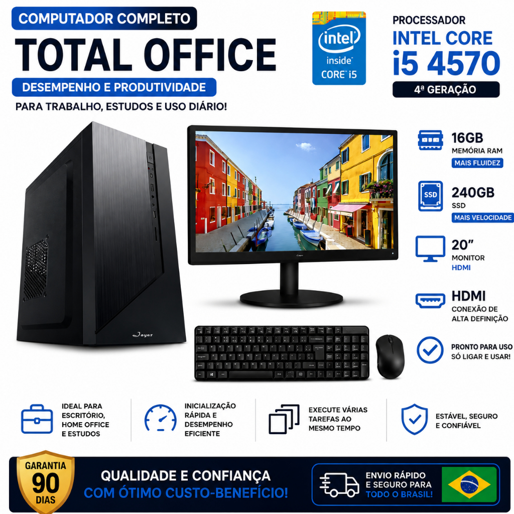 Computador Completo Total Office Intel Core I5 457