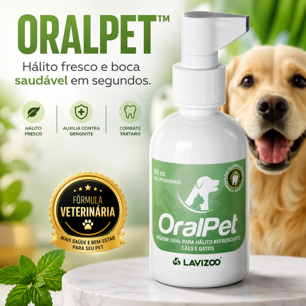 OralPet Lavizoo 100ml Spray Anti Tartaro Previne a