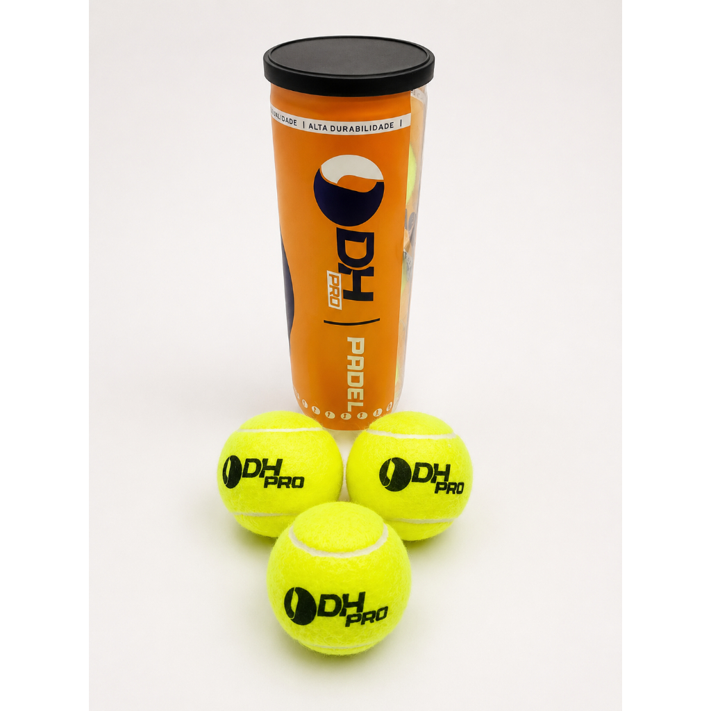 Bolas De Padel Dh Pro Alta Pressão Tubo (3 Bolas)