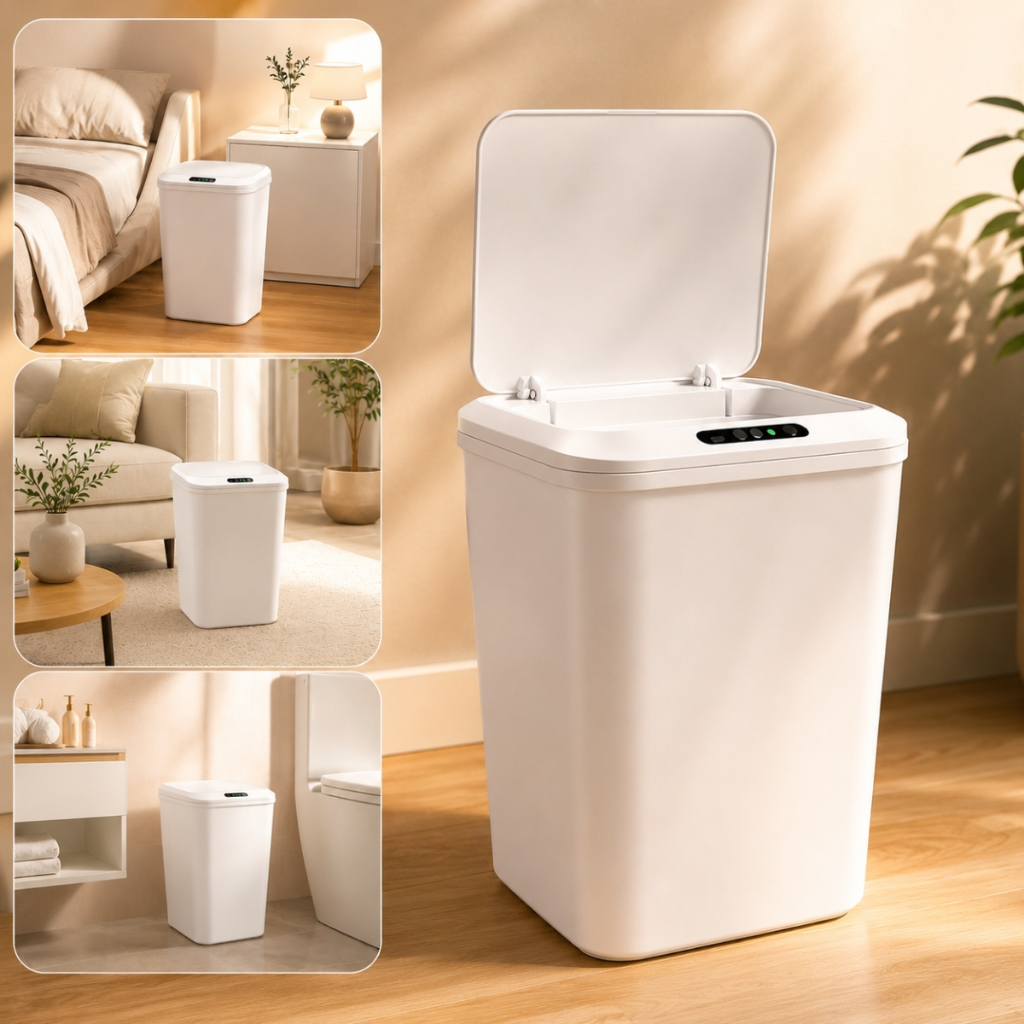 Lixeira Sensor Automática Inteligente Recarregáv