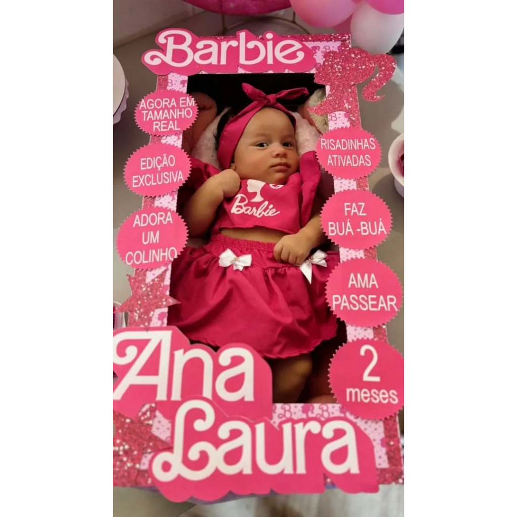 Caixa de Boneca para Mesversario para Bebê Crian�