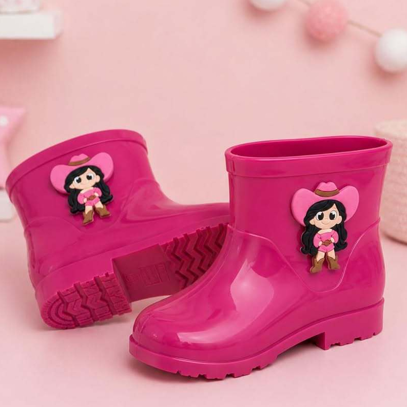 Galocha Infantil Menina Bota Feminina Leve Confort