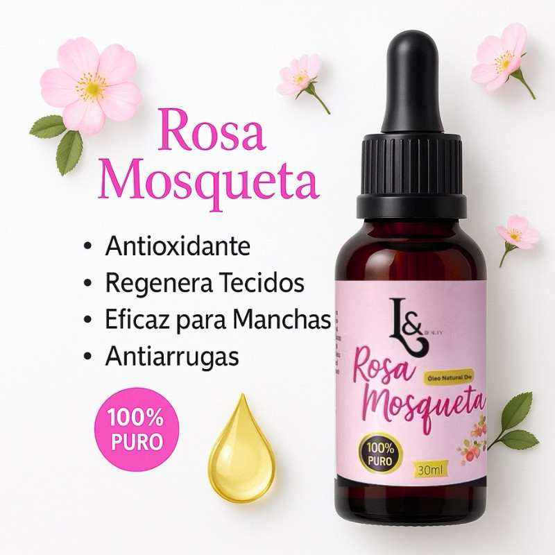 Óleo Rosa De Mosqueta 100% PURO LEBeauty 30ml