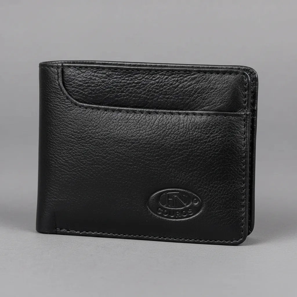 CARTEIRA SLIM MASCULINA DE COURO LEGÍTIMO FN COUR