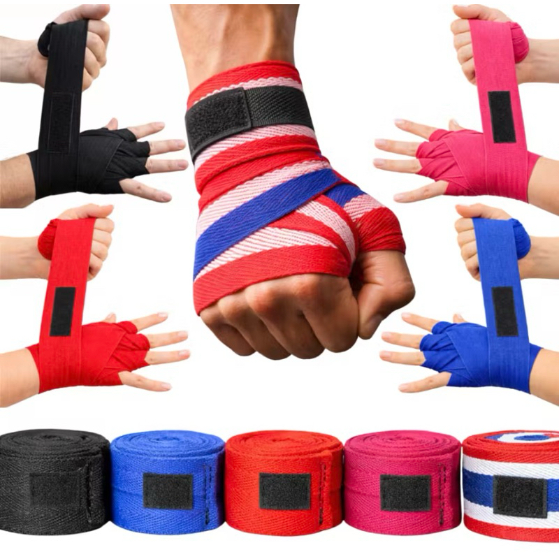 PAR DE BANDAGEM ALGODÃO LUTA MUAY THAI BOXE ATADU