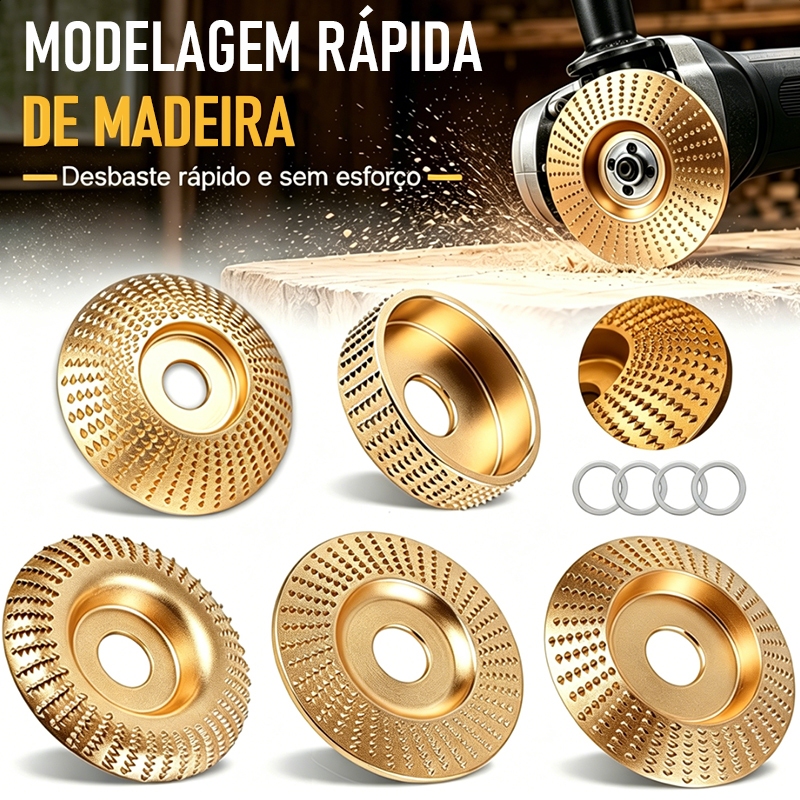 Disco de Desbaste de Madeira 100mm para Esmerilhad