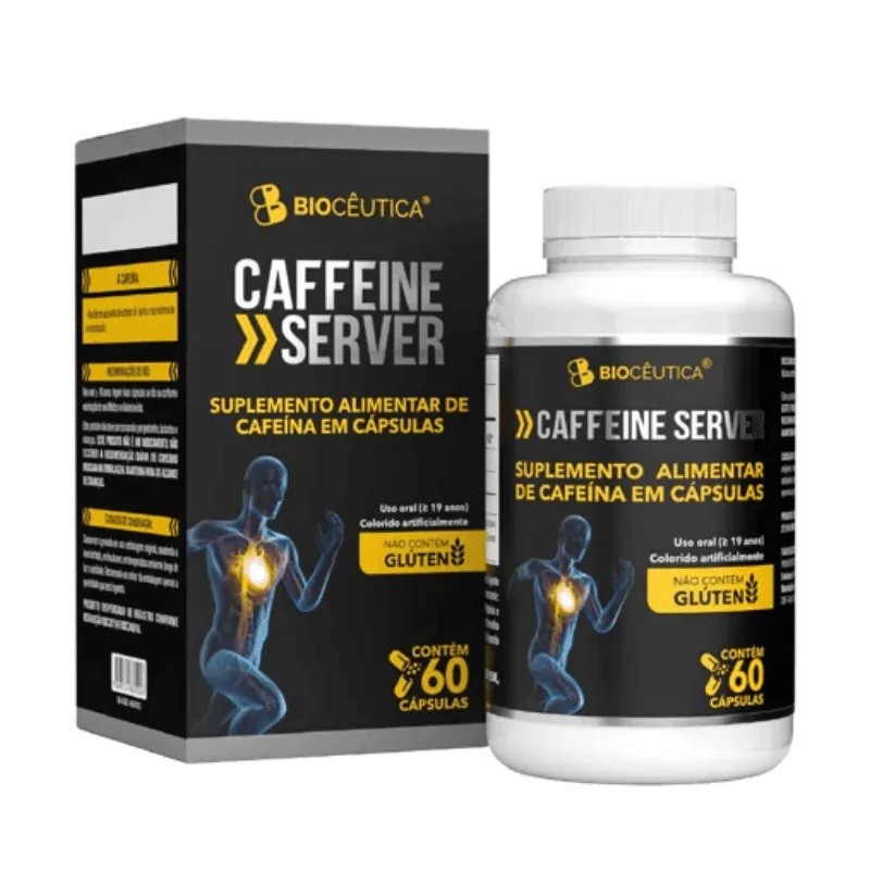 Suplemento Caffeine Server 60 Cáps Biocêutica