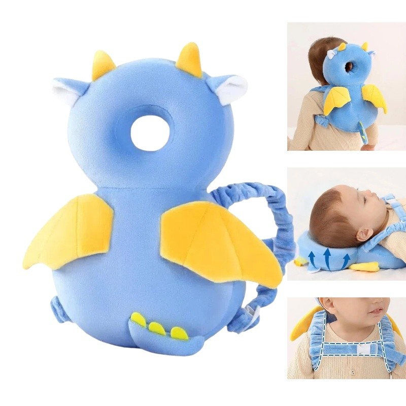 Protetor Craniano Anti Queda Infantil, Almofada Re