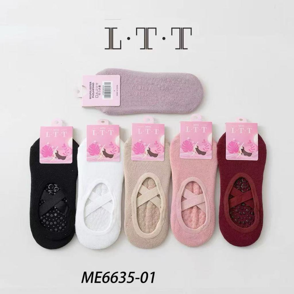 Kit 3 Meia Pilates / Yoga Antiderrapante Feminina 