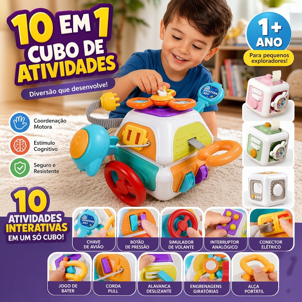 Bola Sensorial Montessori Brinquedo Educativo 10/6