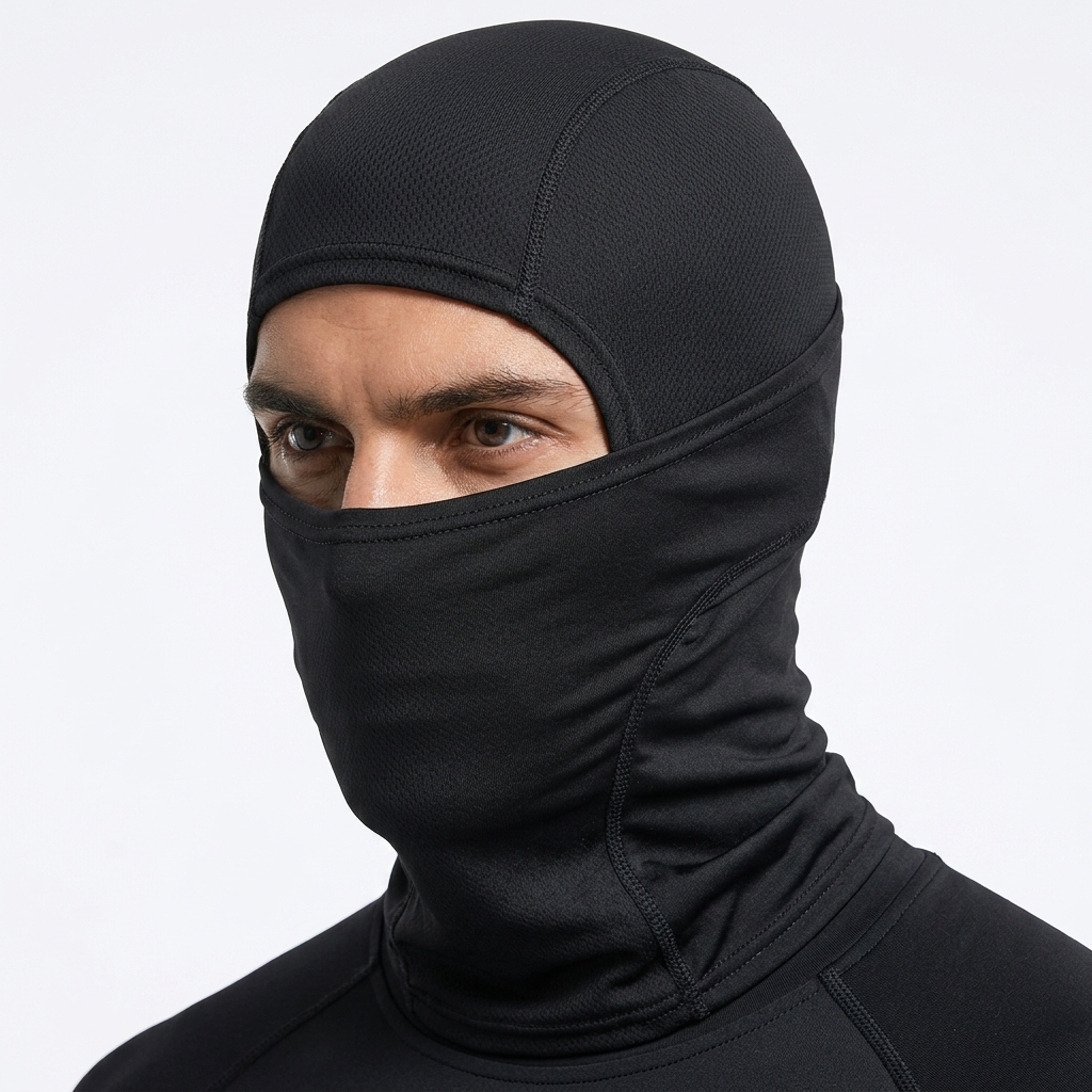 Máscara Balaclava Preta para Motocicleta Ninja Un
