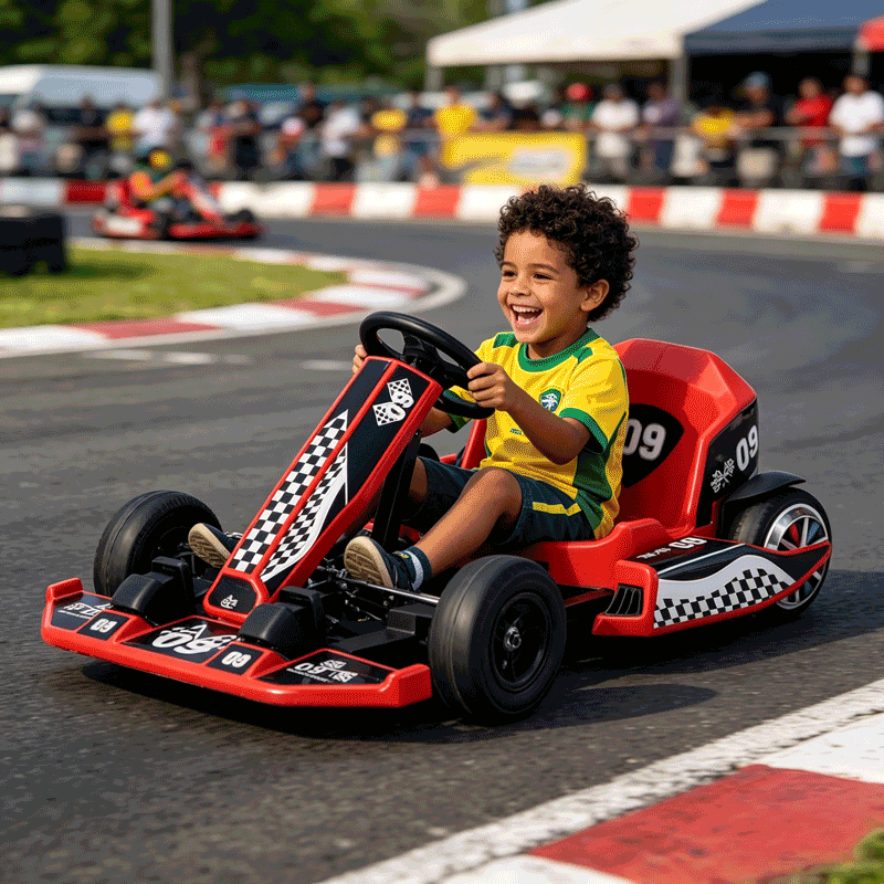 Kart Elétrico Infantil suporta carga máxima até