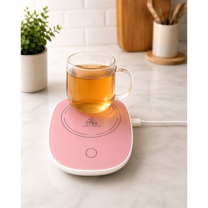 Base Aquecedor de Bebidas USB Porta Copos Elétric