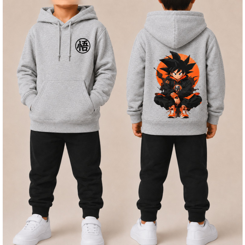 Conjunto calça + blusa Masculino DBZ Infantil Mol