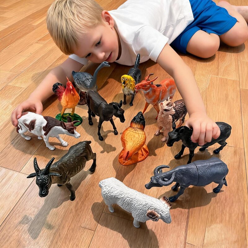 Kit Animais da Fazenda Miniatura Brinquedo Infanti