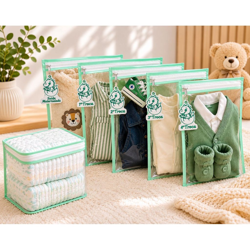 Kit Organizador Mala Maternidade Bebê Completo 5 