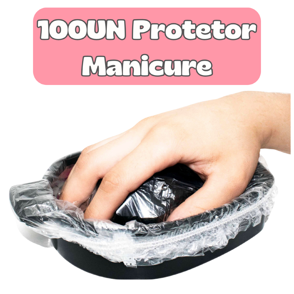 100UN Protetor MANICURE Plástico Bacia Estética 