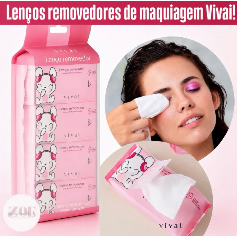 Lenço Removedor De Maquiagem Mini – Vivai 8