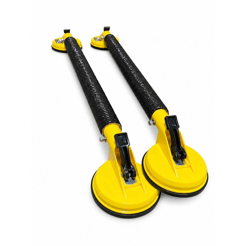 Rack De Teto Universal Com 4 Ventosa Surf Amarelo