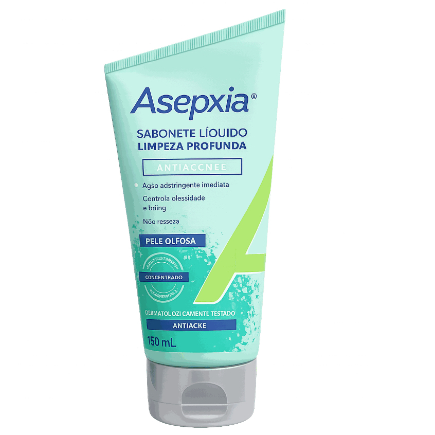 Asepxia Sabonete Líquido Limpeza Profunda / Carv�