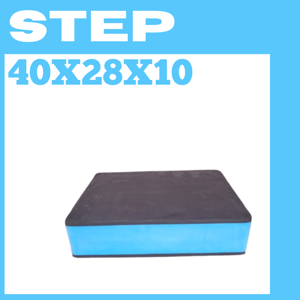 KIT 2 STEP DE ACADEMIA 40X28X10 EM EVA ESPORTE FIT