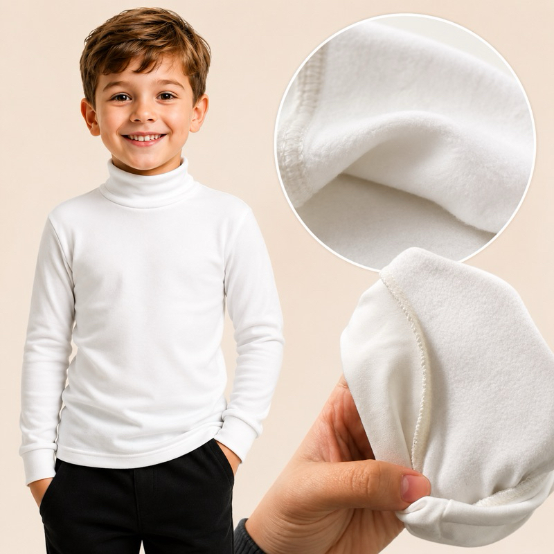 Blusa Térmica Gola Alta Cacharrel Infantil 100% P