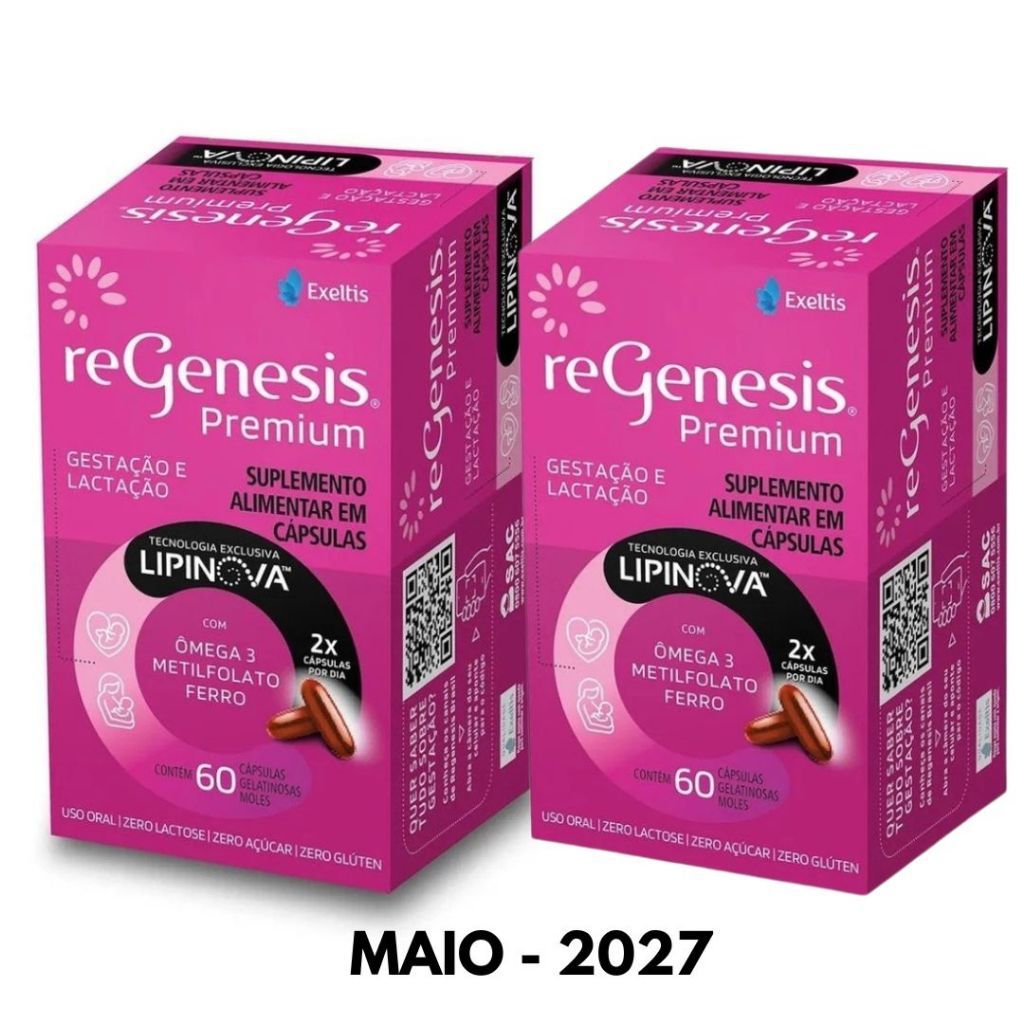 ReGenesis Premium Kit 2 Caixas De 60 Cápsulas Cad