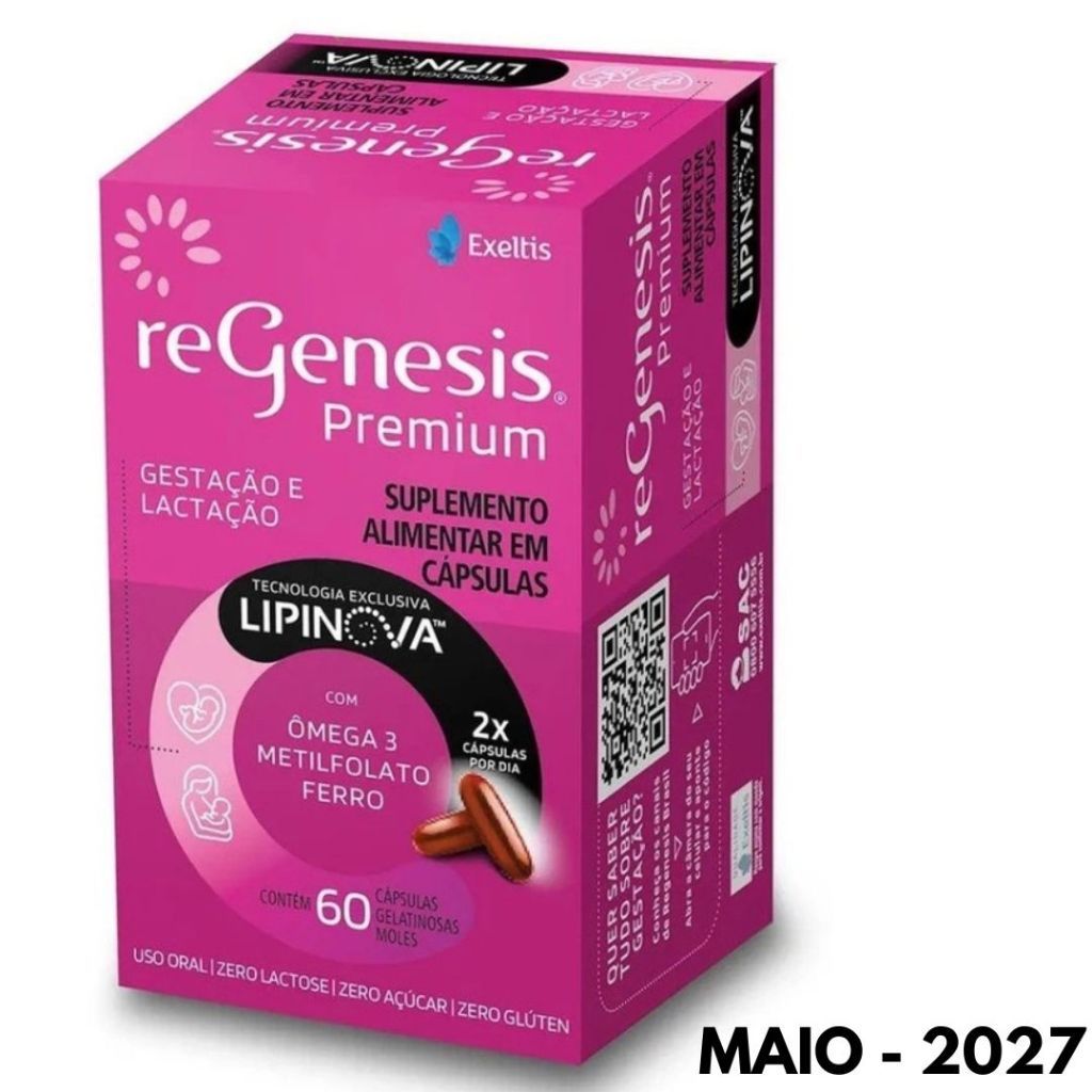 Regenesis Premium Gestação E Lactação C/ Lipin