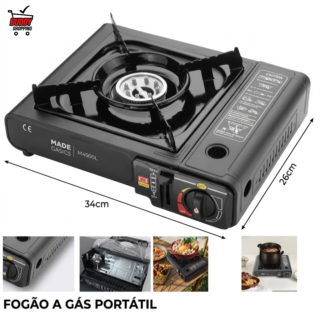 Fogao Portatil para Camping a Gas Lighter Automati