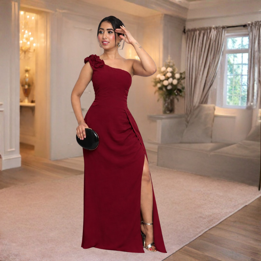 Vestido  Feminino longo elegande do feta, Bojo e F