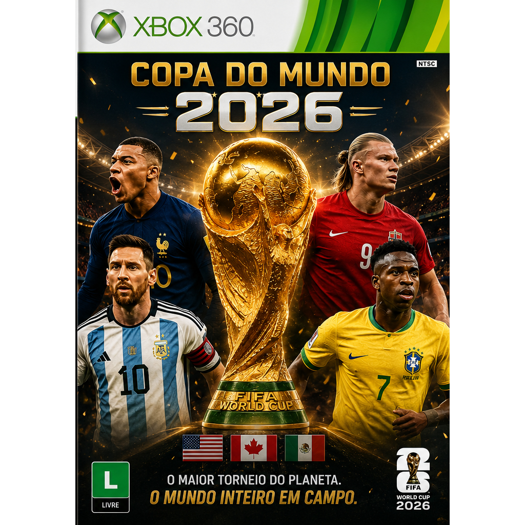 Copa Do Mundo 2026 Futebol PES XBOX 360