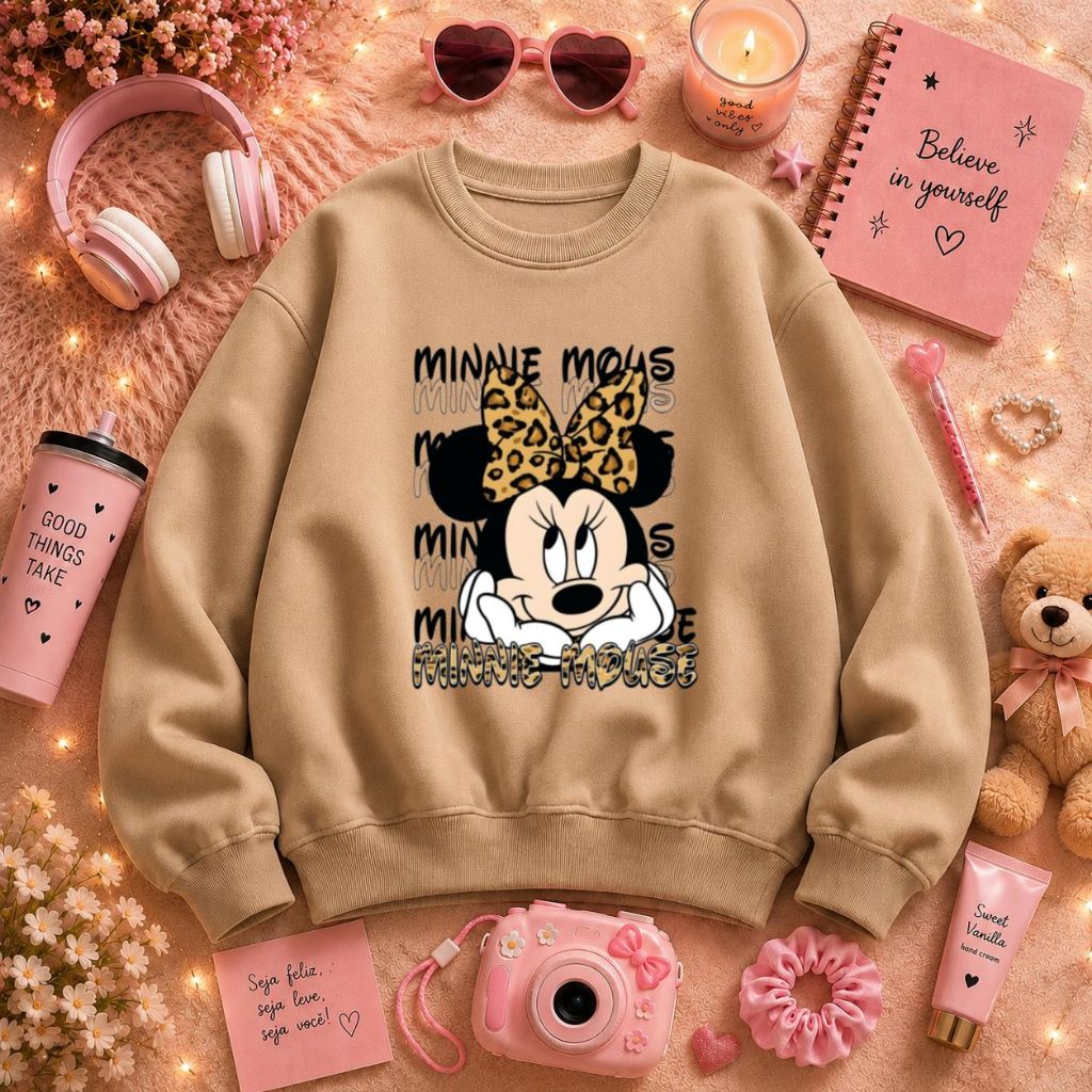 MOLETOM MENINA INFANTIL SUPER FOFO DE ALGODÃO
