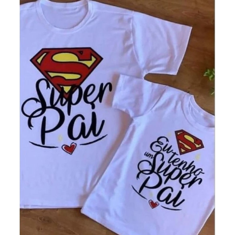 Kit Camiseta Unissex E Camiseta Infantil/Dia dos P