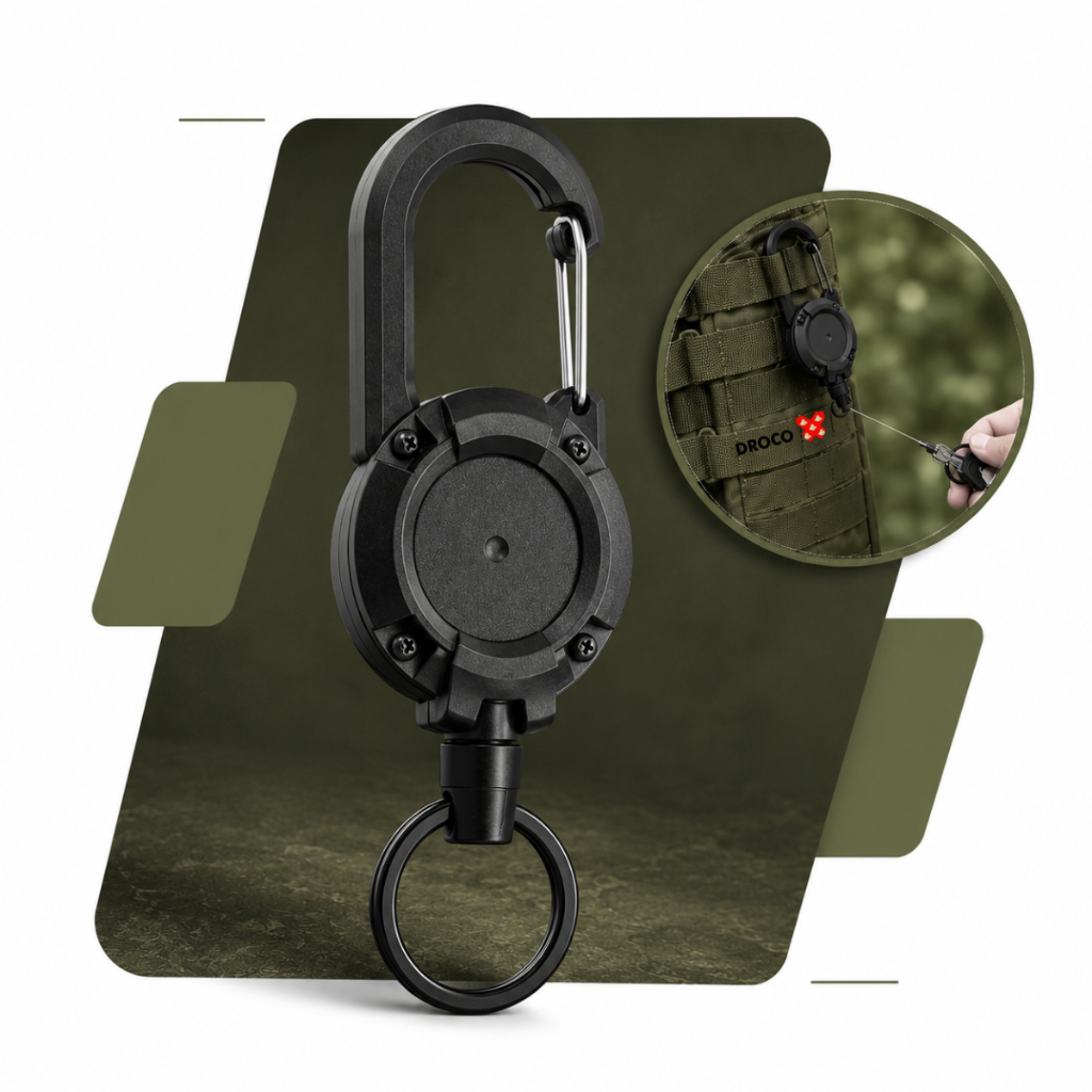 Chaveiro Retrátil Cordão Elastic Anti-Perda Resi