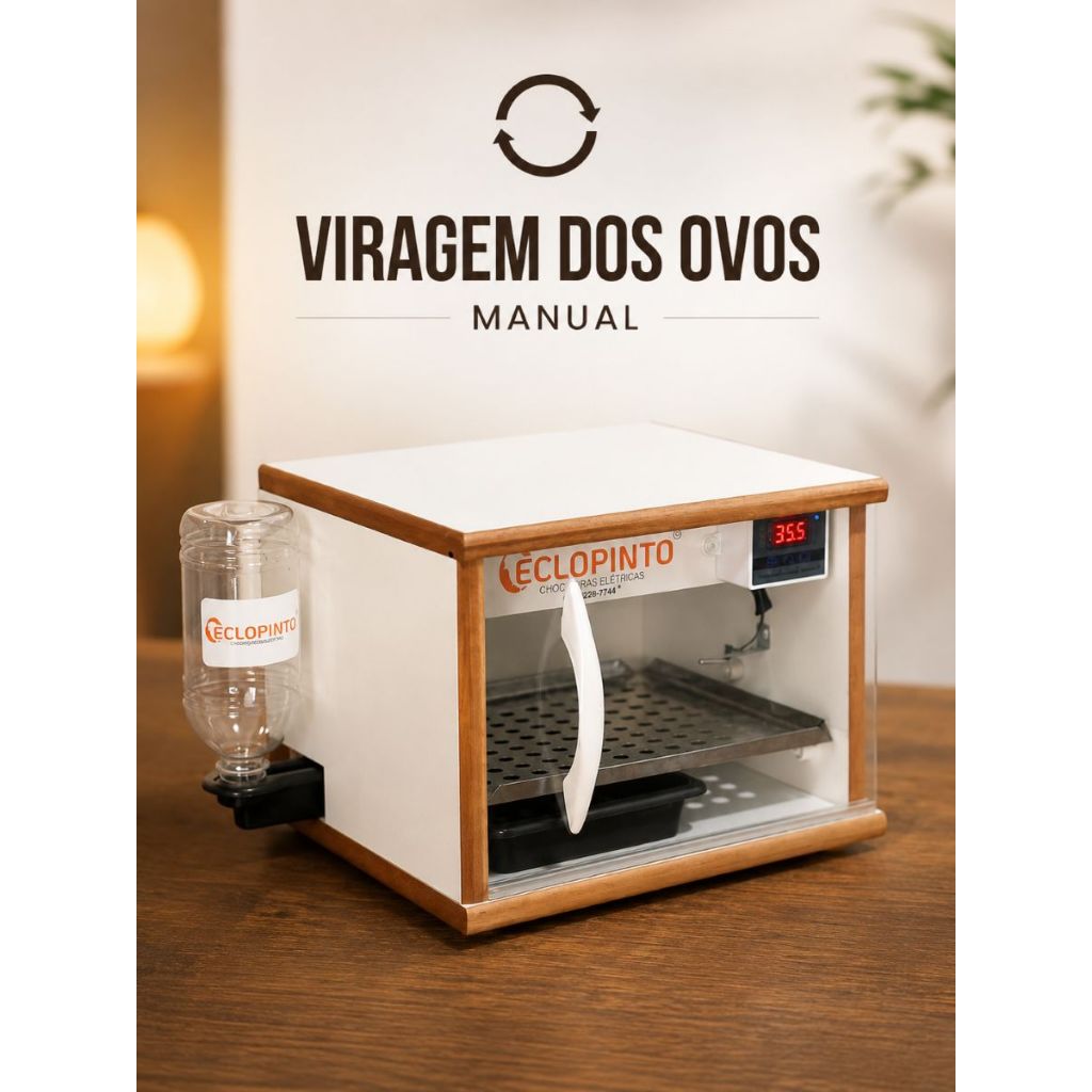 Chocadeira Digital 25 Ovos Viragem Manual + Kit Au