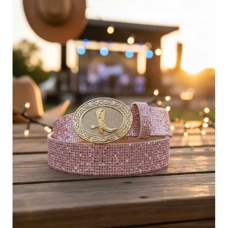 Lindo Cinto Country Infantil e Juvenil Strass Bril