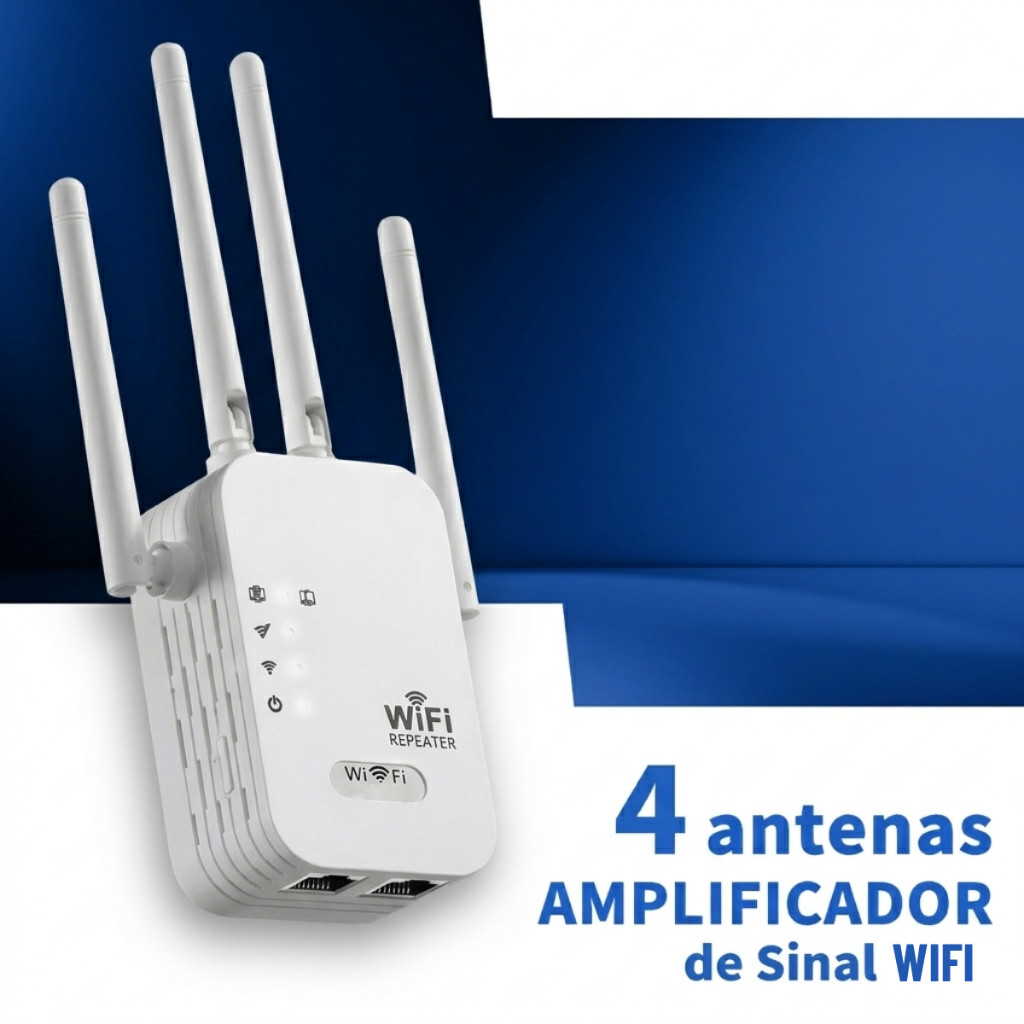 Repetidor WiFi 300Mbps Dual Band 2.4G Amplificador