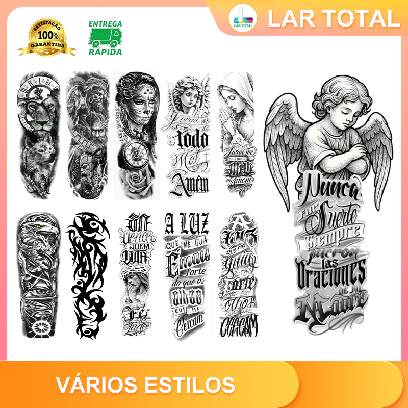 Tatuagem Temporária Fake à Prova dÁgua Unissex 